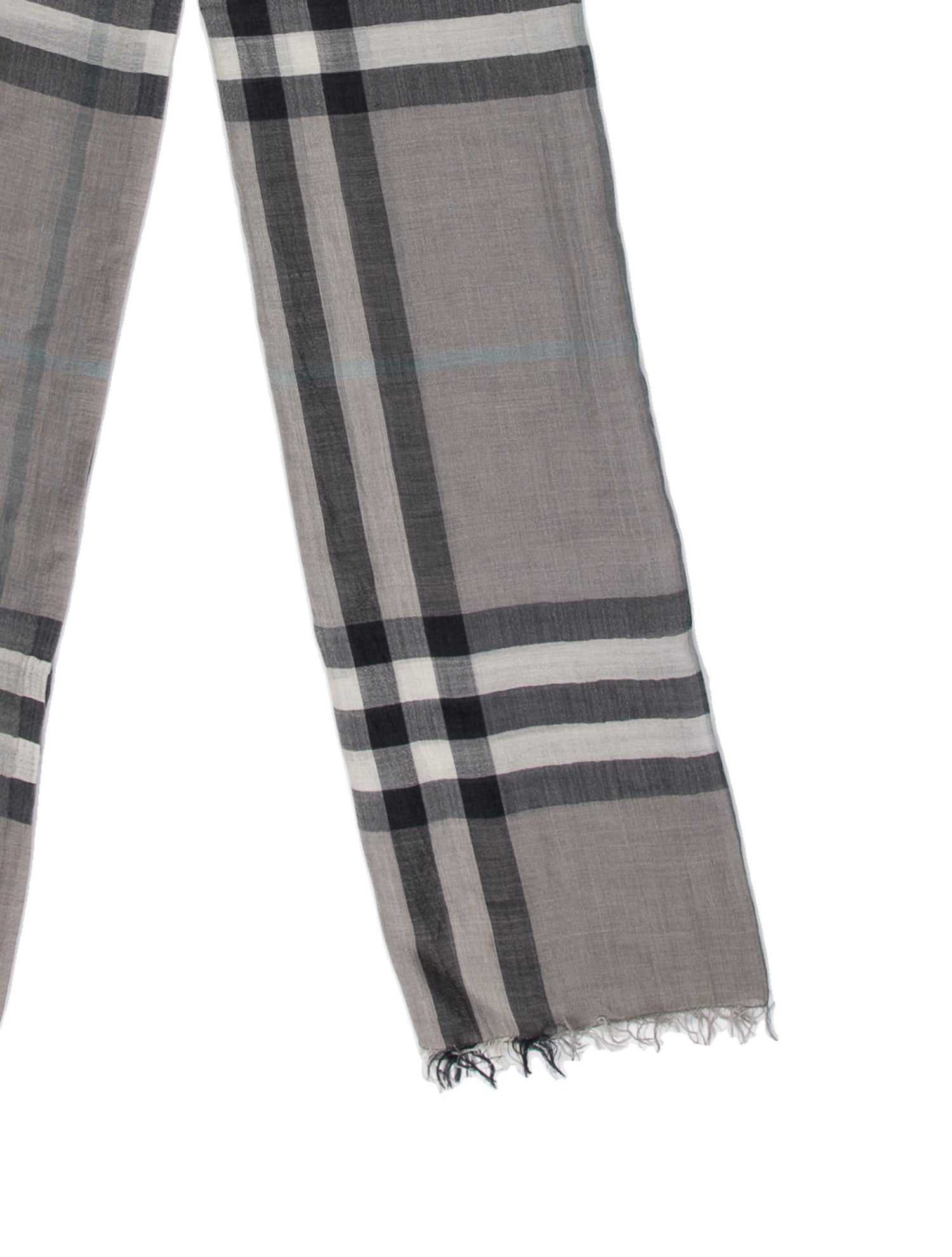 Burberry Virgin Wool Striped Scarf