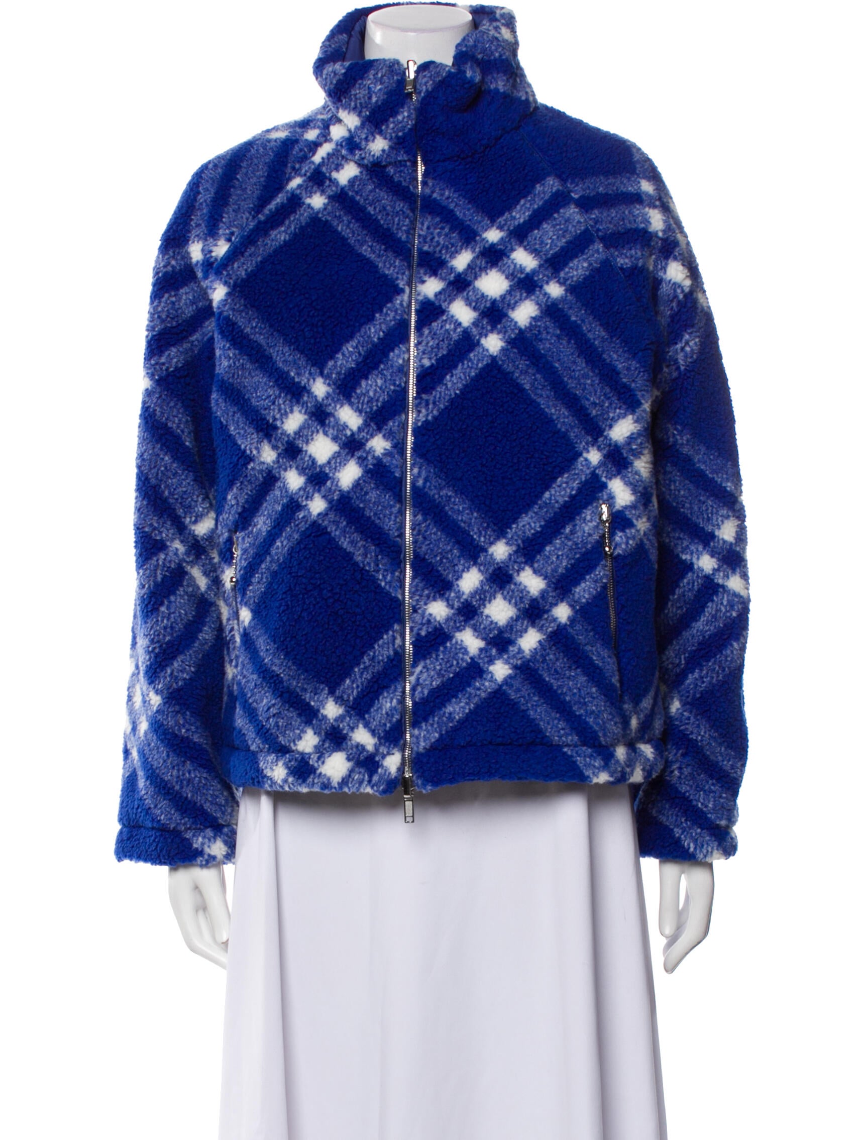 Burberry Plaid Print Jacket w/ Tags