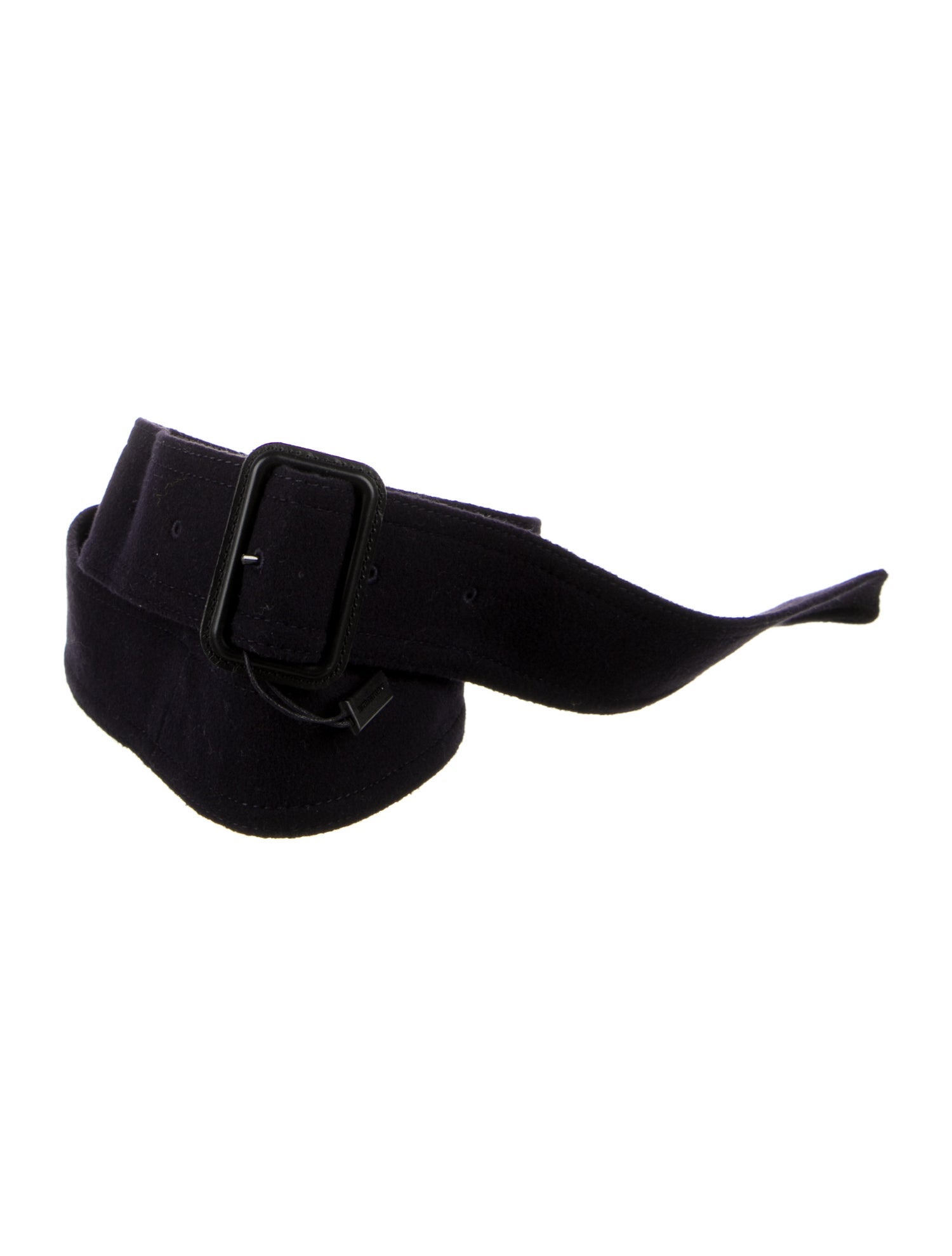 Burberry Felt Leather Trim Embellishment Belt w/ Tags