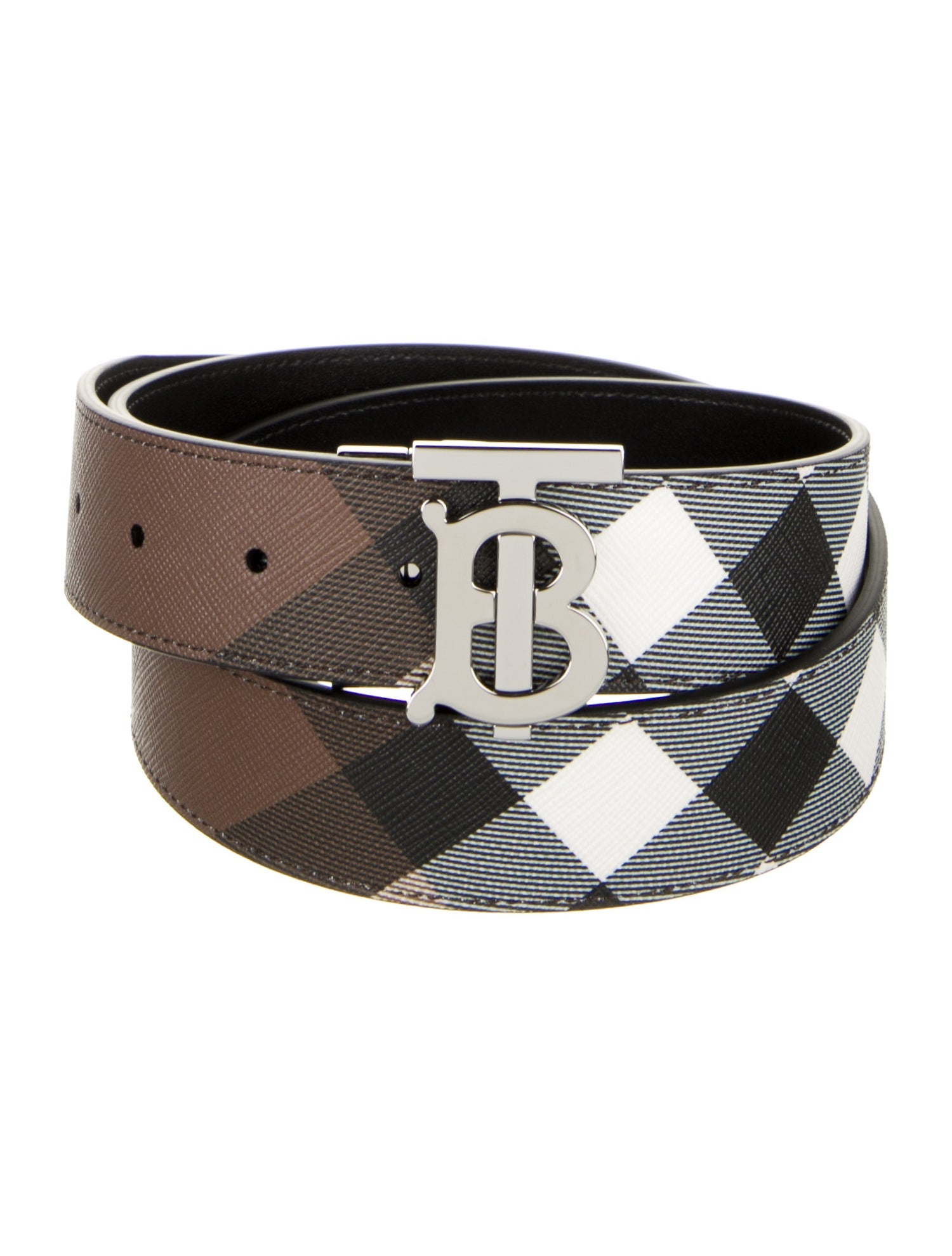 Burberry Saffiano Leather Belt w/ Tags