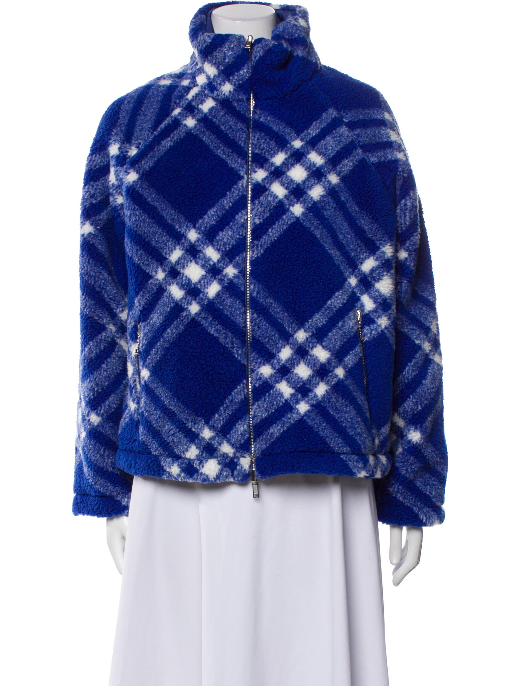 Burberry Plaid Print Jacket w/ Tags