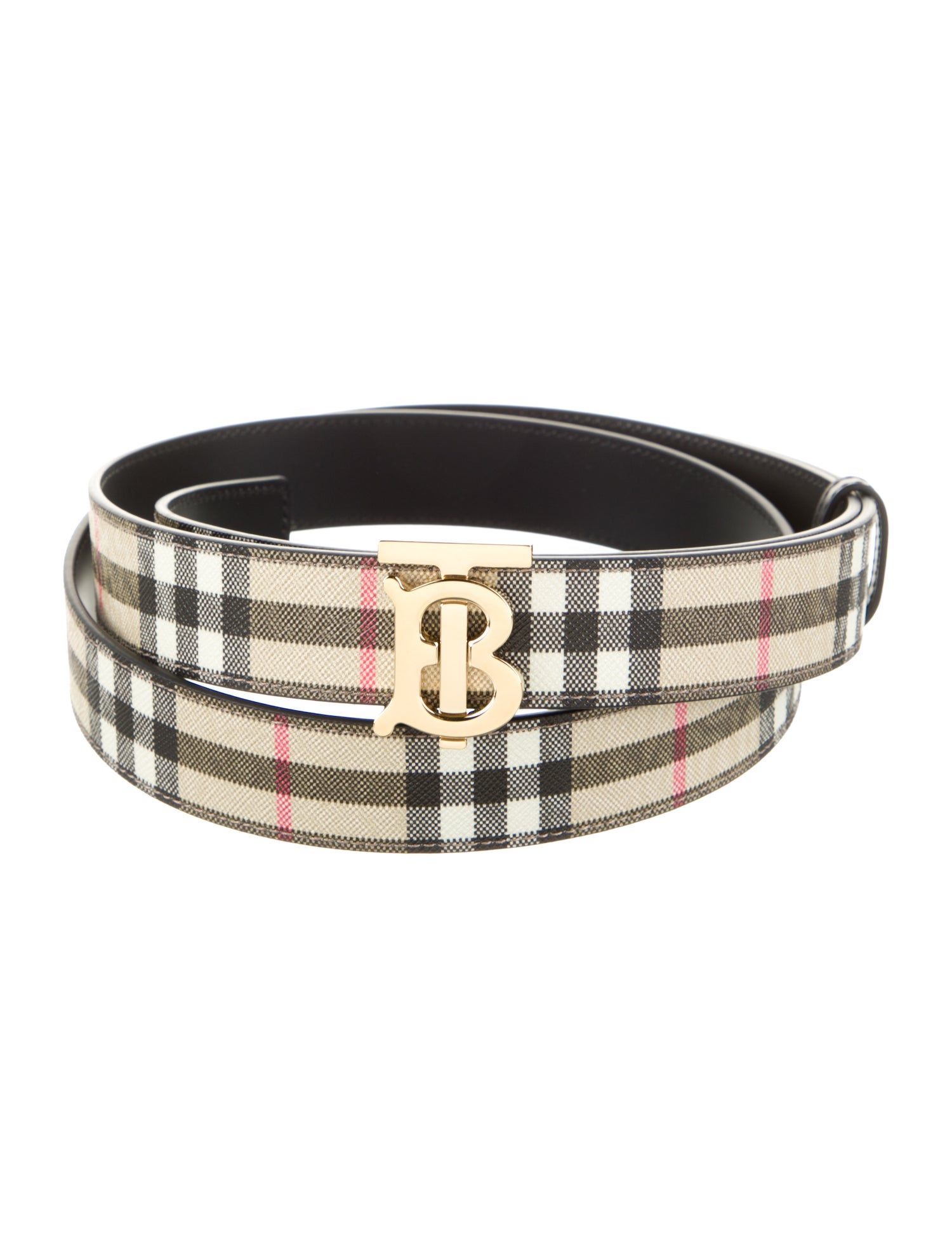 Burberry Saffiano Leather Belt w/ Tags