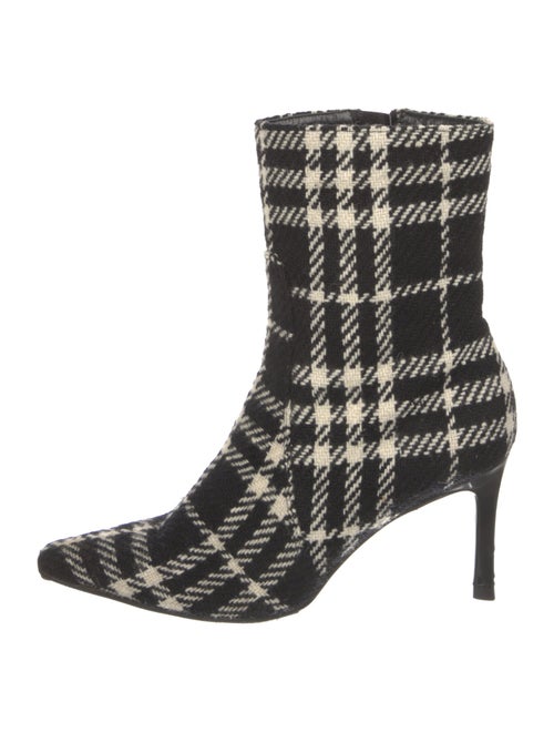 Burberry Tweed Printed Sock Boots
