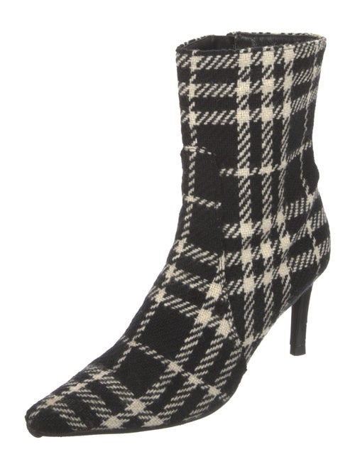 Burberry Tweed Printed Sock Boots