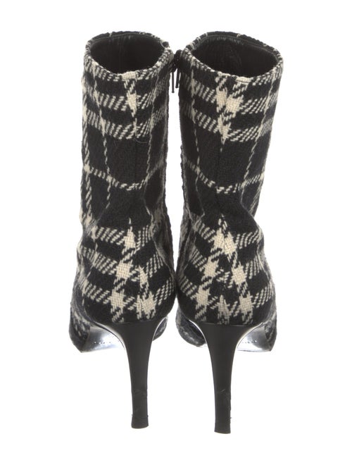 Burberry Tweed Printed Sock Boots