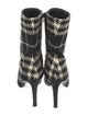 Burberry Tweed Printed Sock Boots