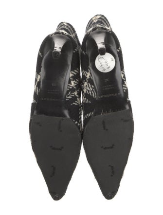 Burberry Tweed Printed Sock Boots