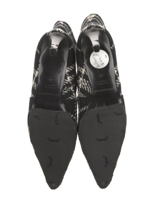 Burberry Tweed Printed Sock Boots