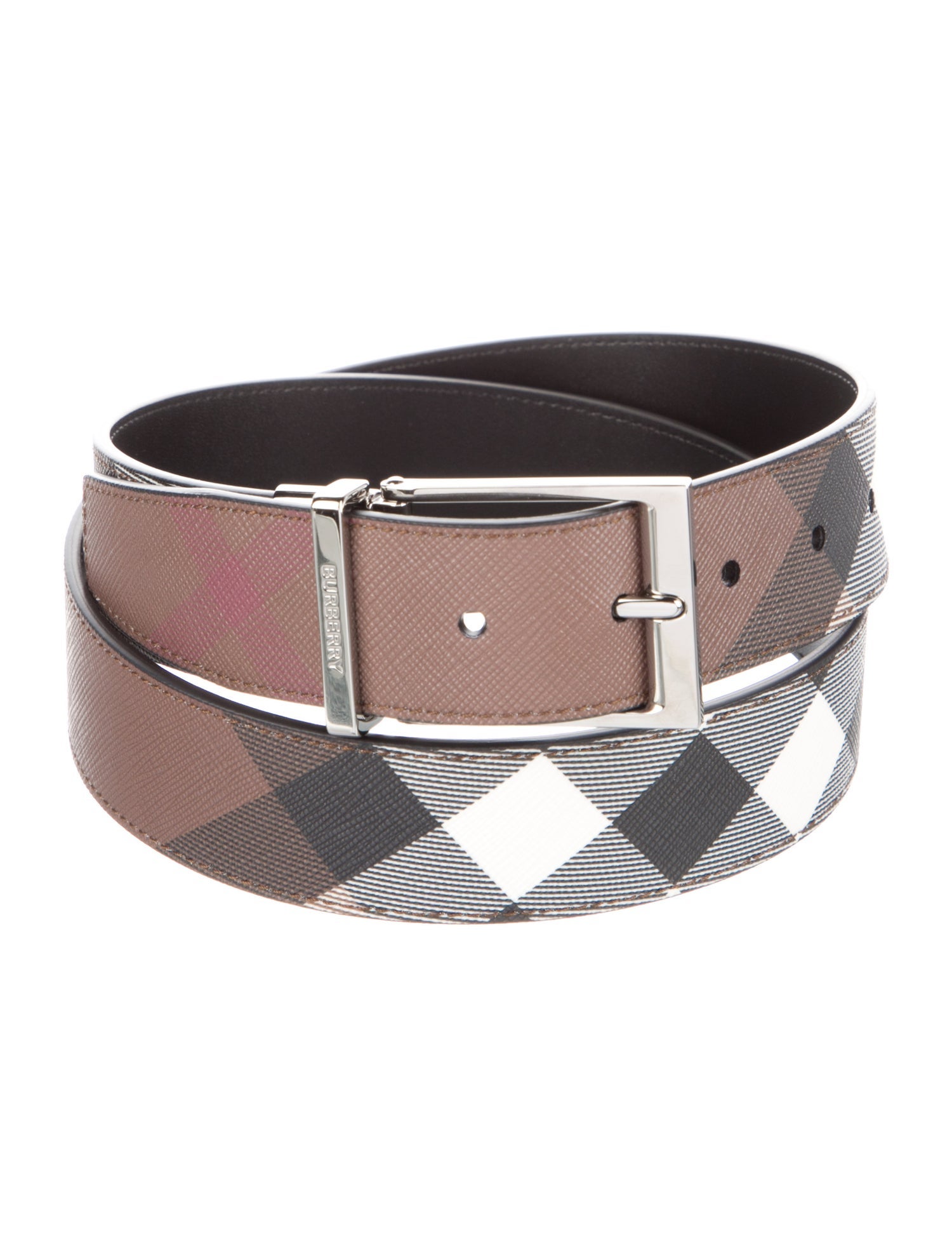 Burberry Saffiano Leather Waist Belt
