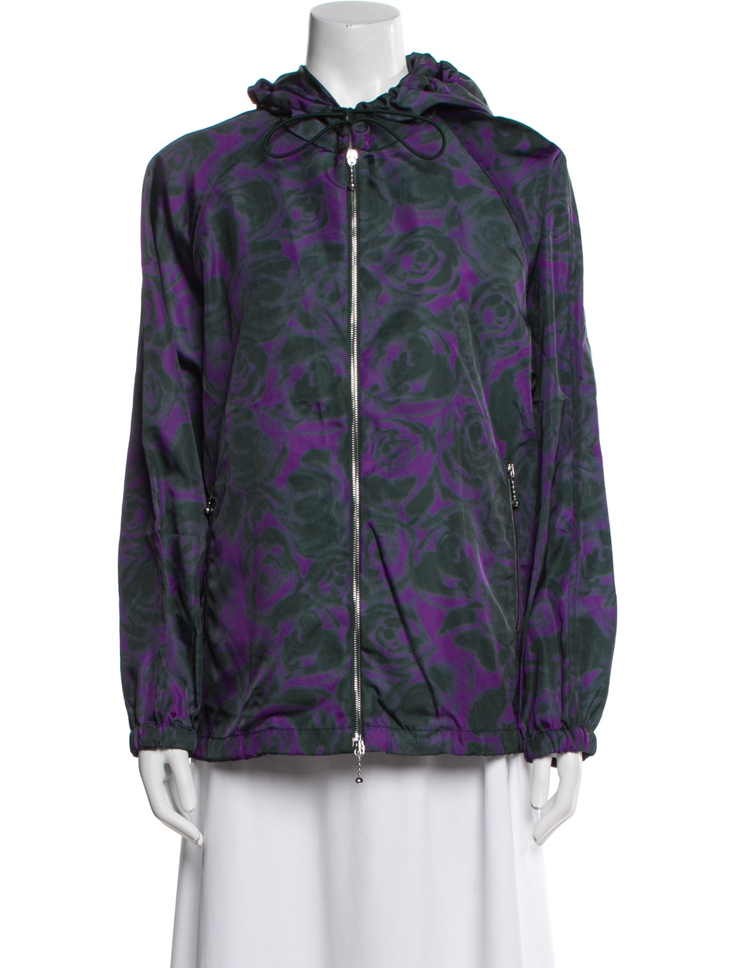 Burberry Floral Print Bomber Jacket