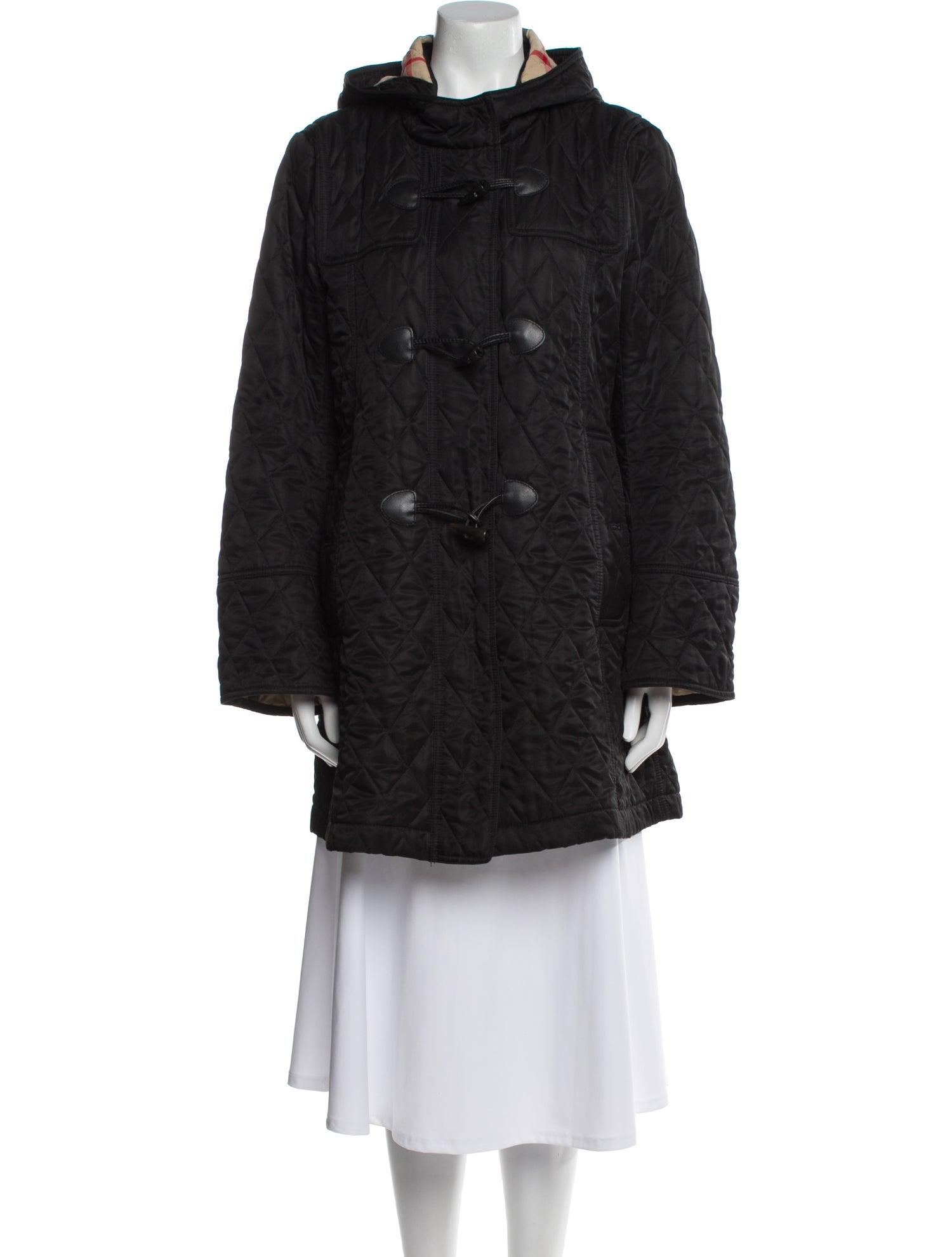 Burberry Animal Print Faux Fur Coat