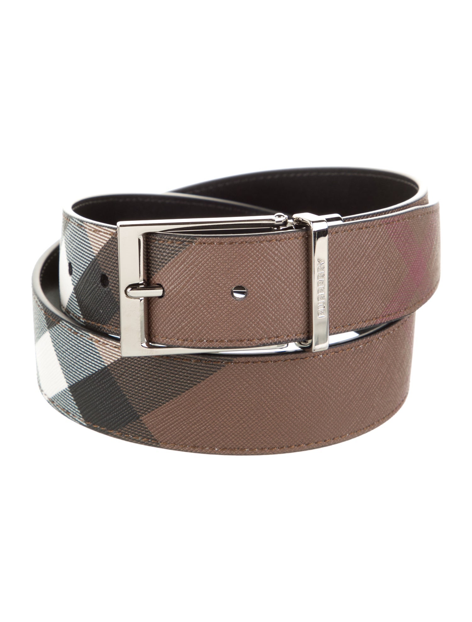 Burberry Saffiano Leather Belt