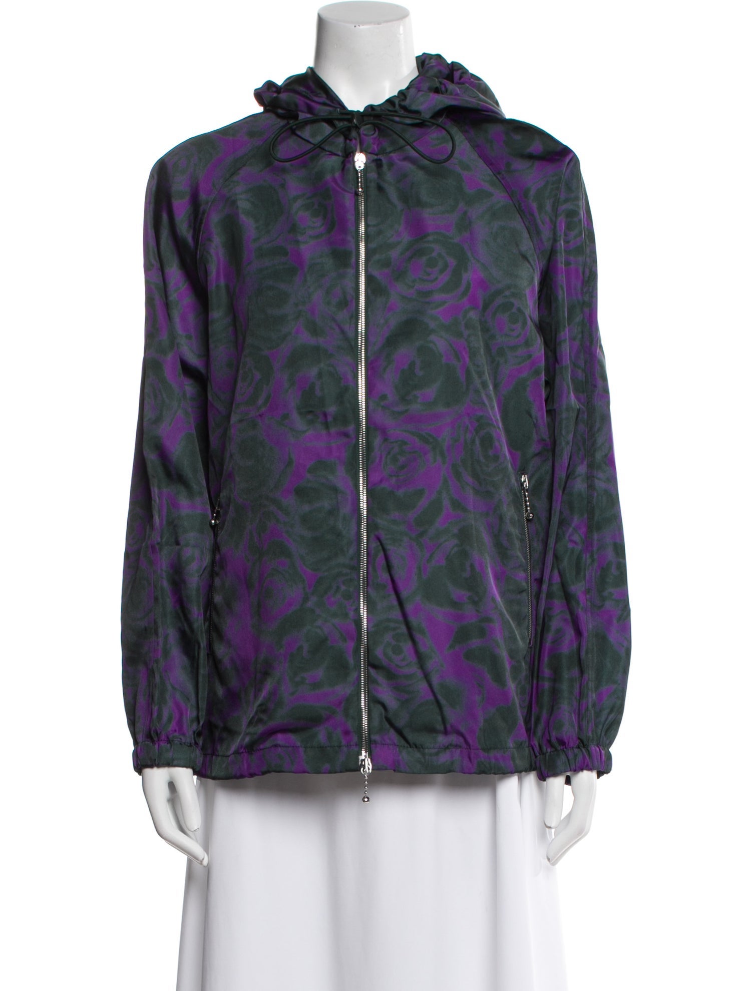 Burberry Floral Print Bomber Jacket