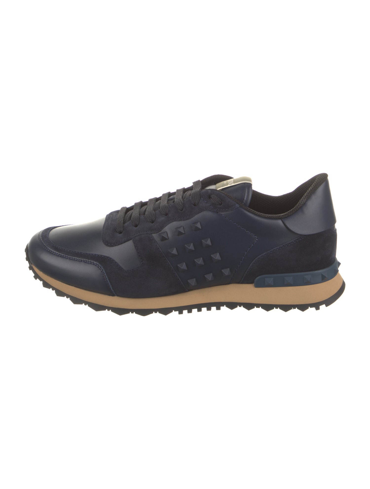 Valentino Leather Printed Sneakers w/ Tags