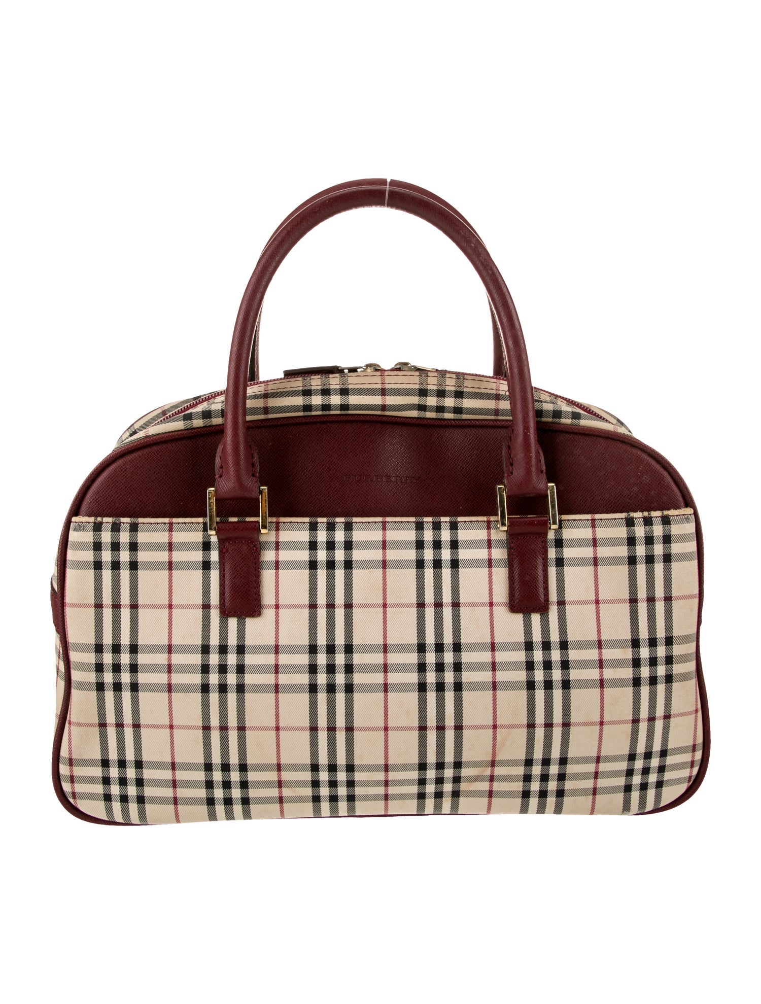 Burberry Nova Check Top Handle Bag