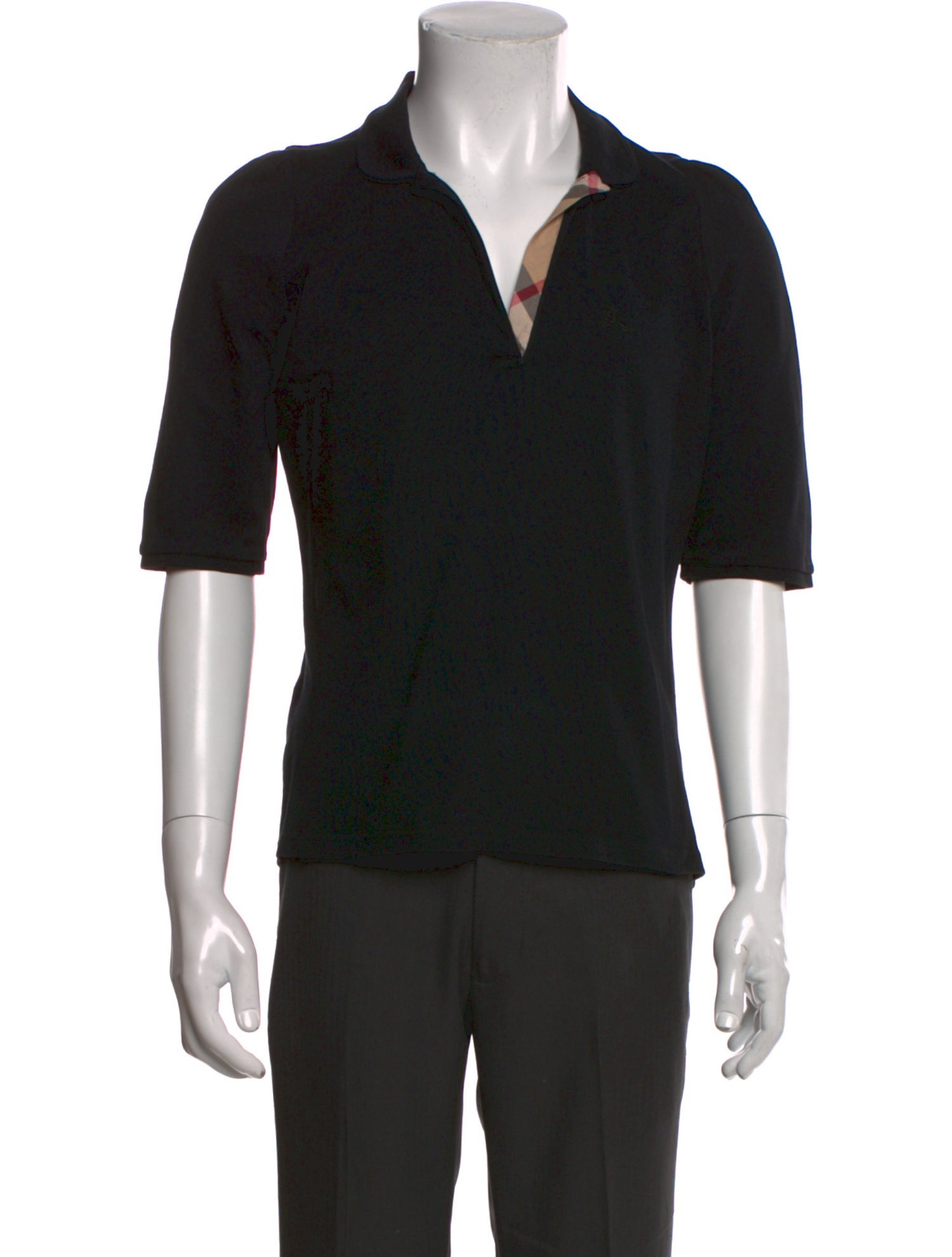 Burberry Brit V-Neck Short Sleeve Polo Shirt