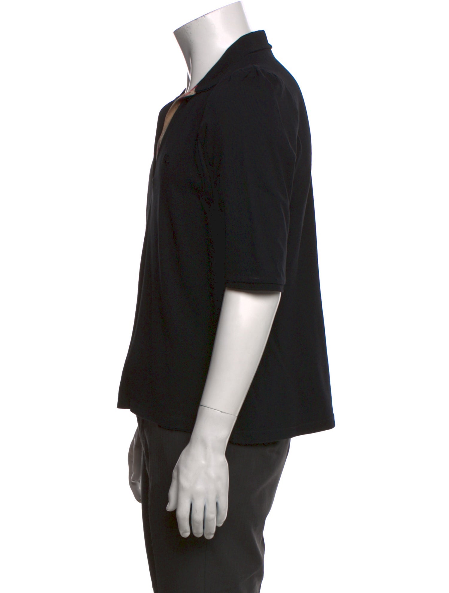 Burberry Brit V-Neck Short Sleeve Polo Shirt