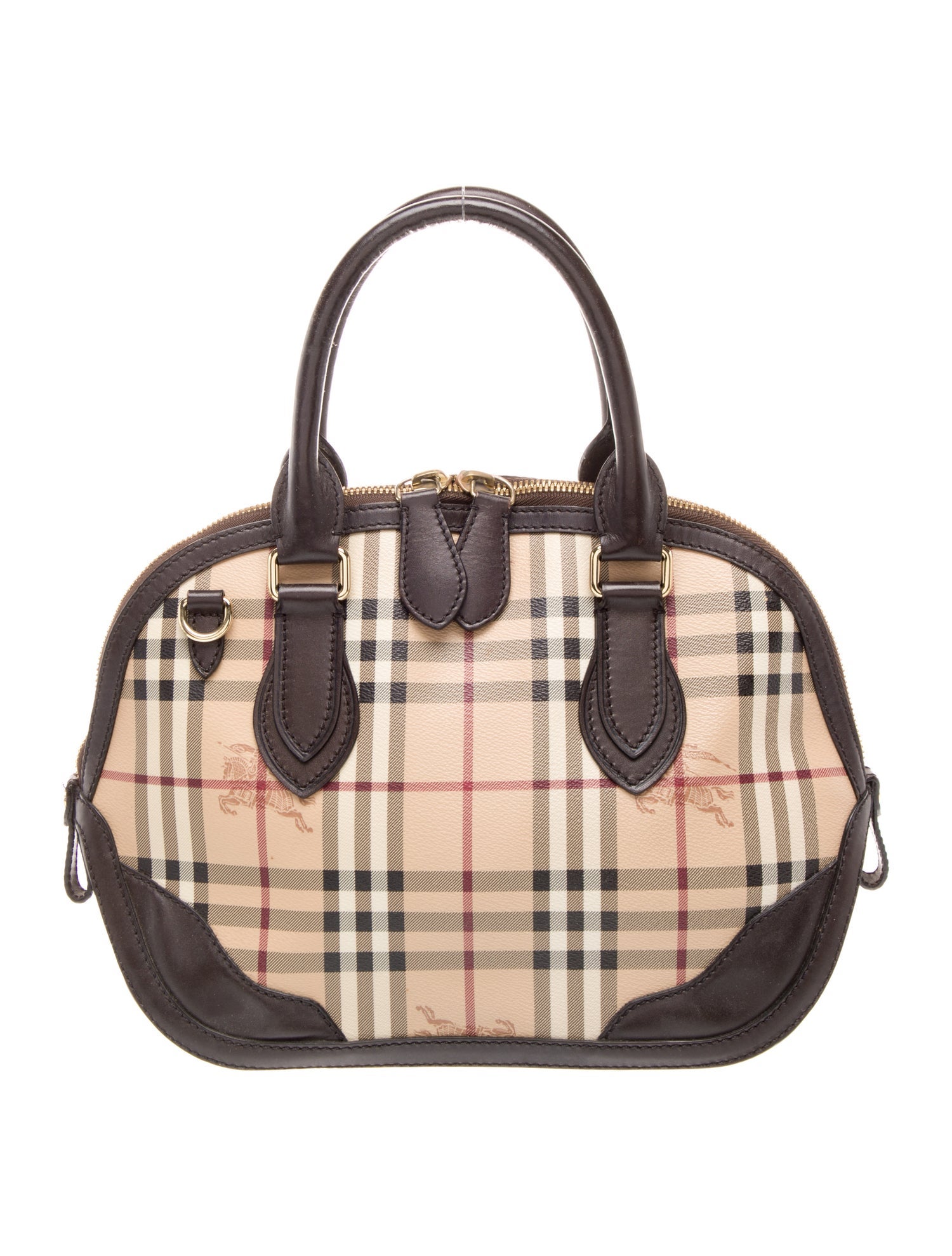 Burberry Haymarket Check Top Handle Bag