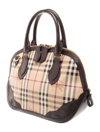 Burberry Haymarket Check Top Handle Bag