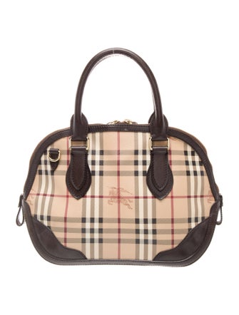 Burberry Haymarket Check Top Handle Bag