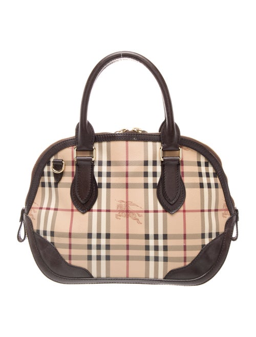 Burberry Haymarket Check Top Handle Bag