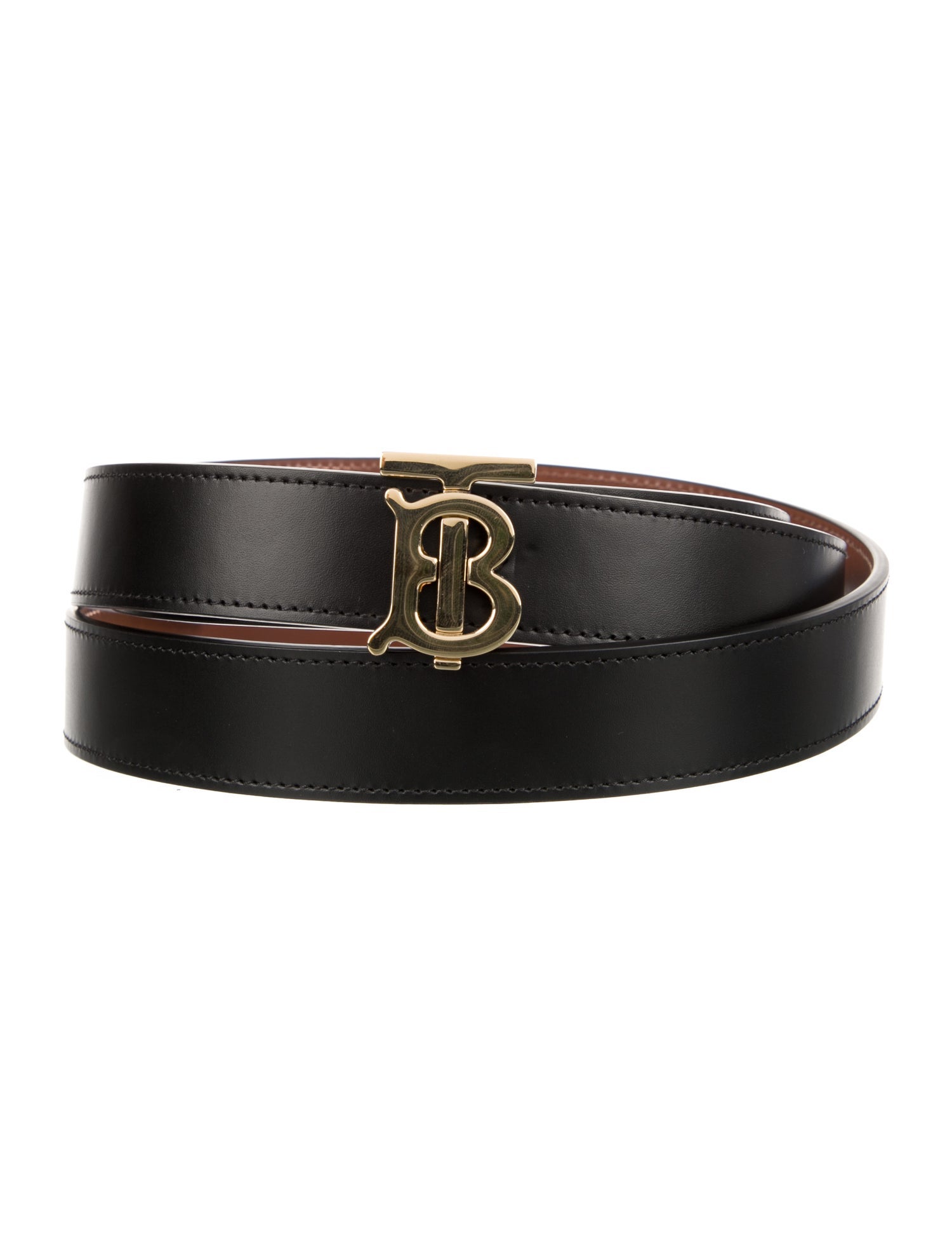 Burberry TB Monogram Leather Belt Kit w/ Tags