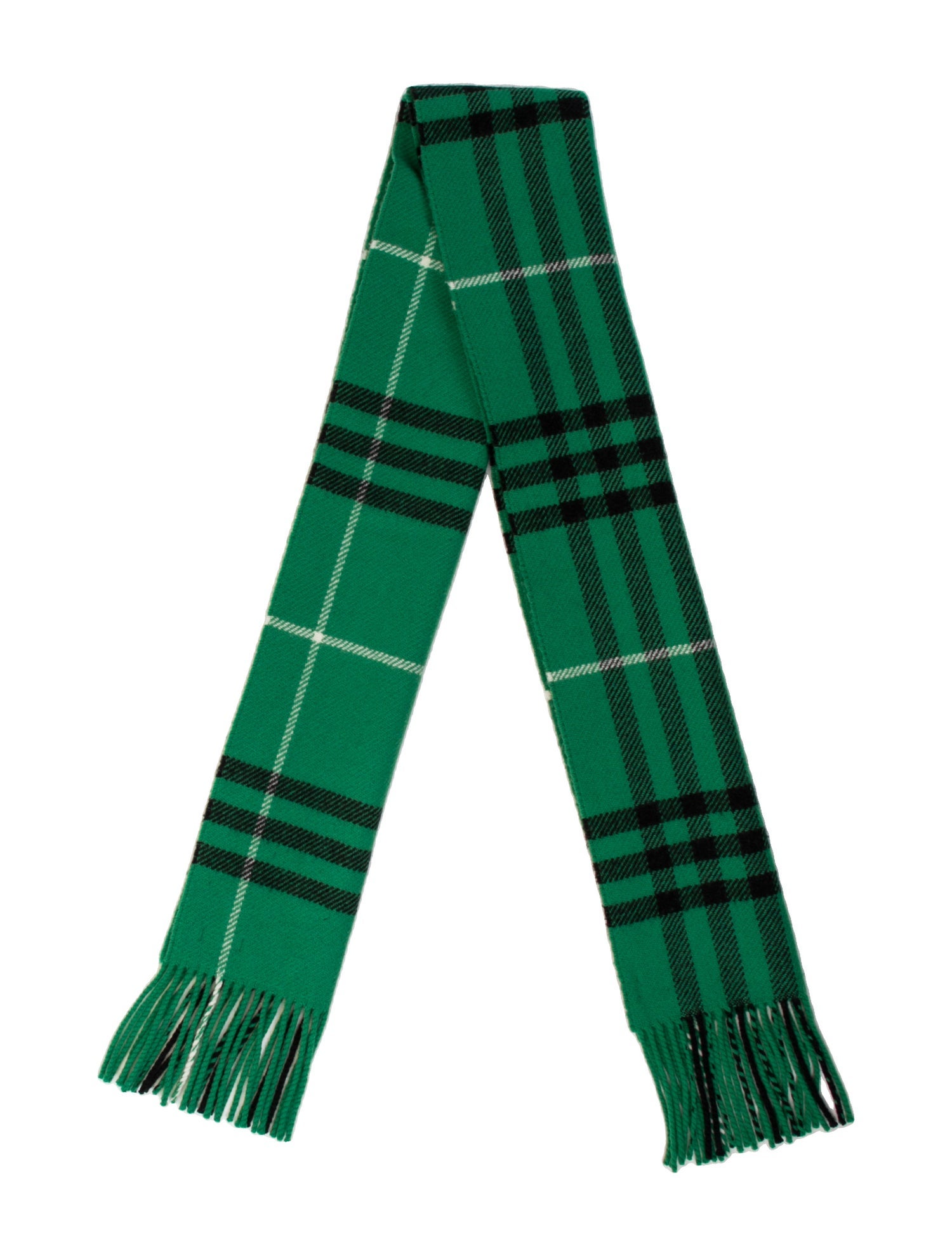 Burberry Wool Nova Check Pattern Scarf