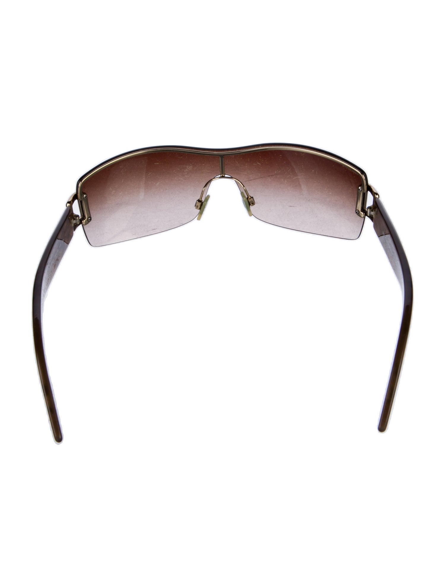 Burberry Nova Check Pattern Shield Sunglasses