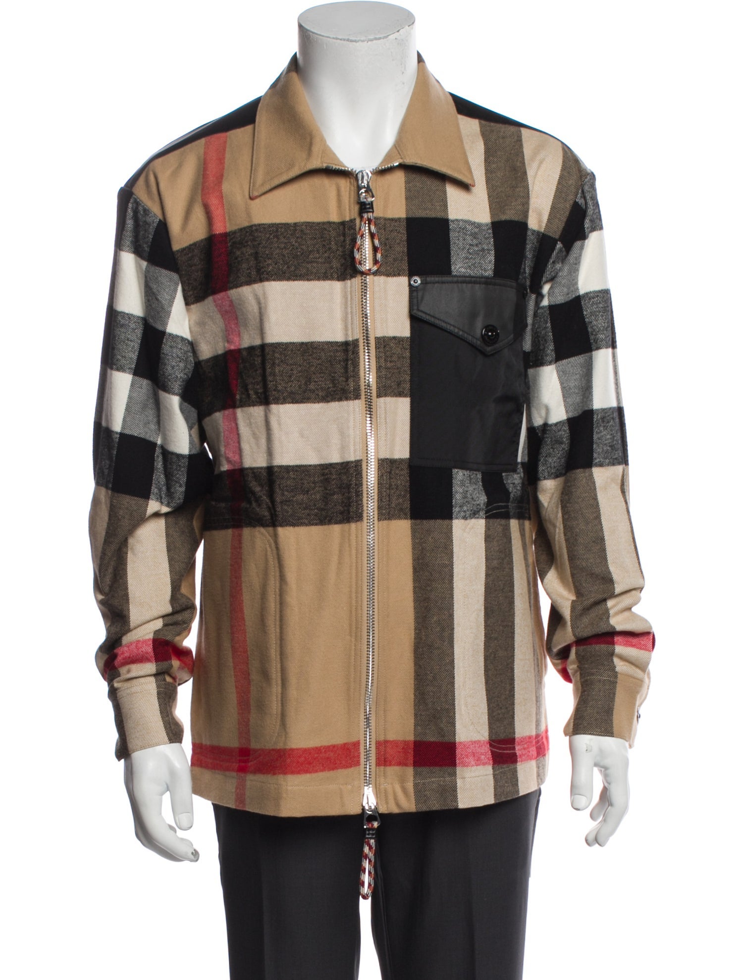 Burberry Wool Plaid Print Jacket w/ Tags