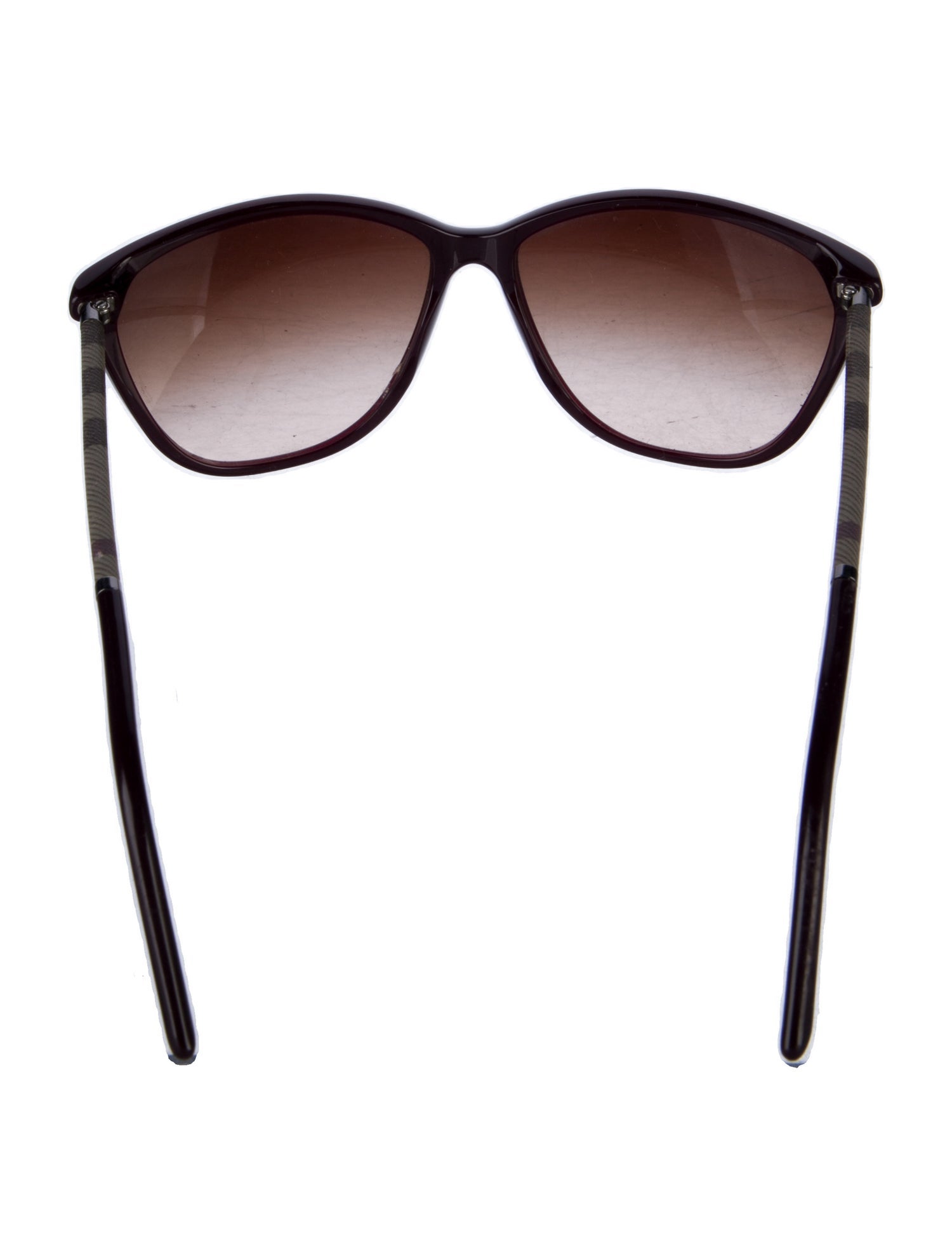 Burberry Nova Check Pattern Cat-Eye Sunglasses