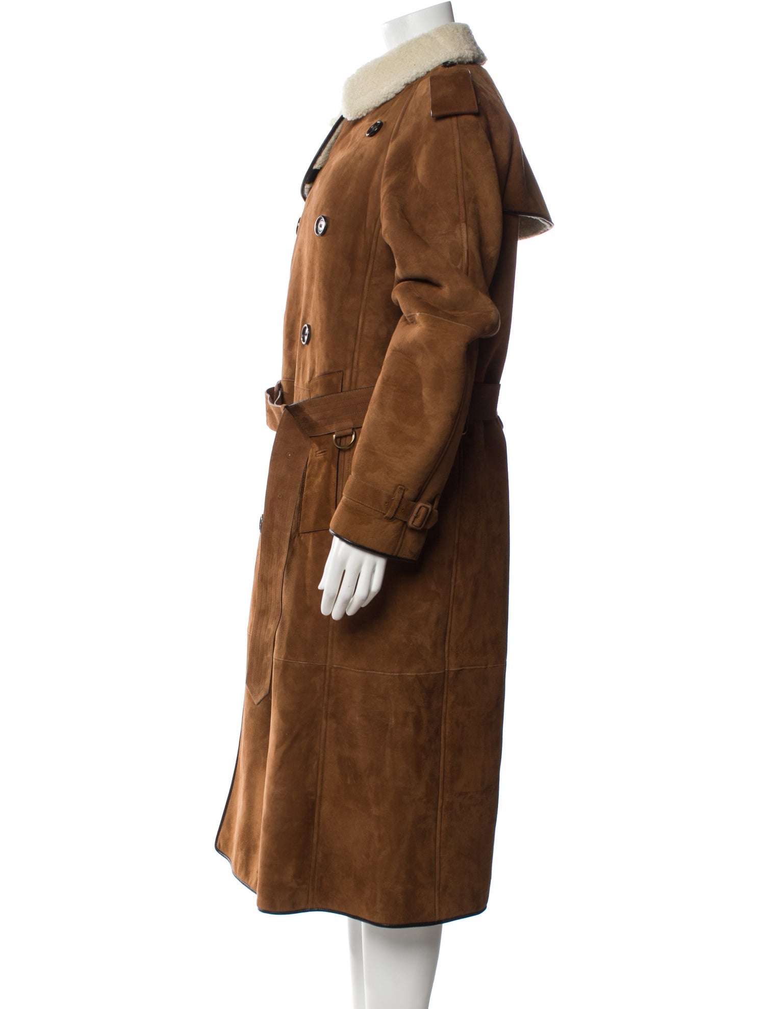 Burberry Suede Faux Fur Vest