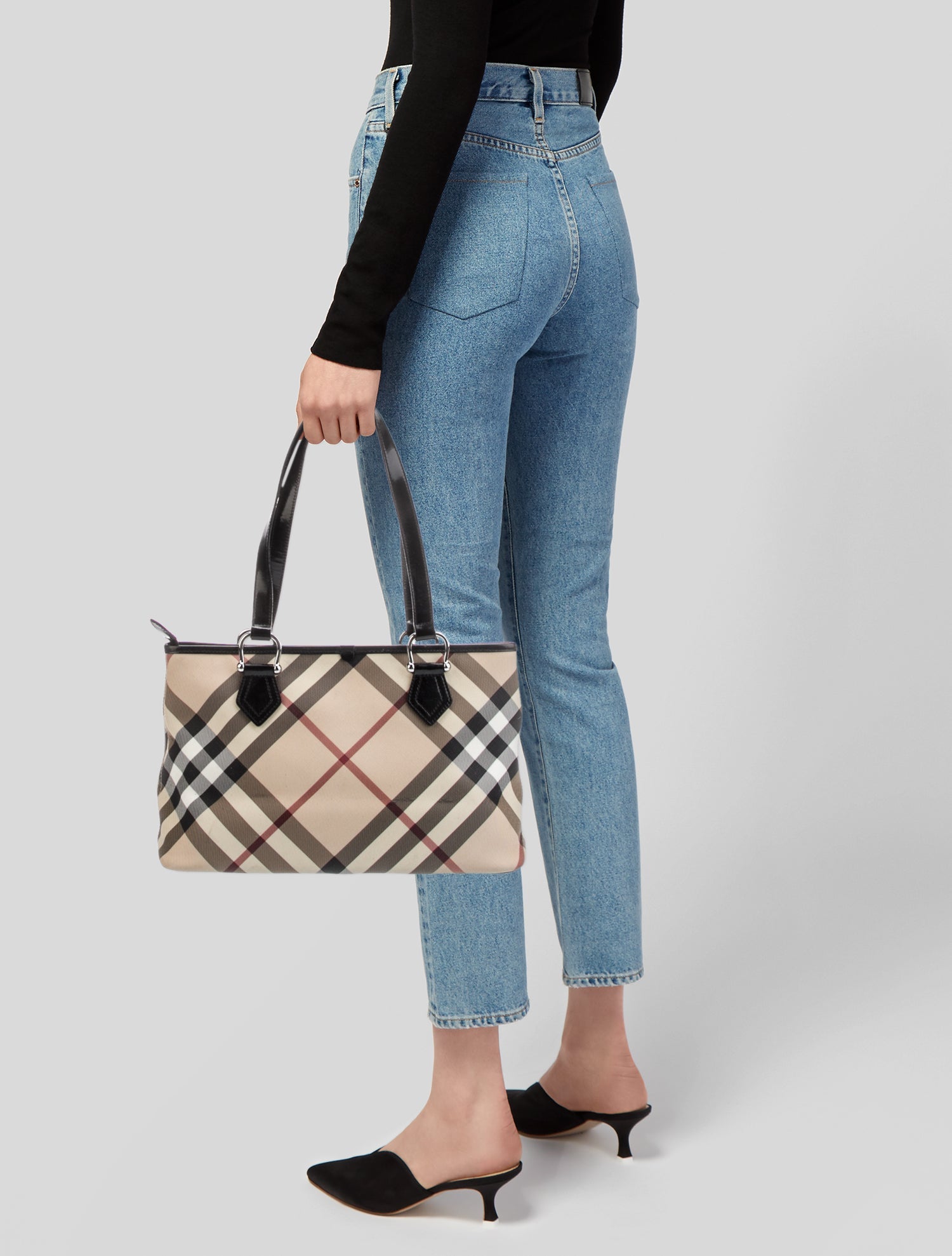 Burberry Prorsum Super Nova Check Top Handle Bag