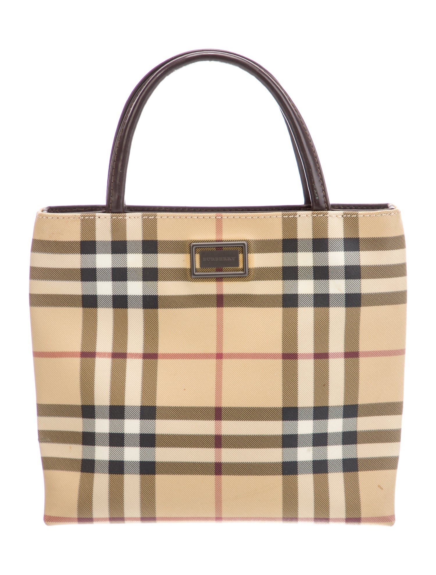 Burberry London Nova Check Top Handle Bag