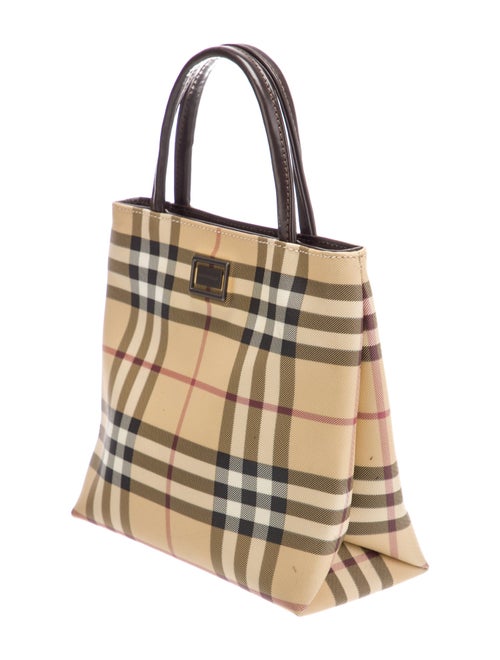 Burberry London Nova Check Top Handle Bag