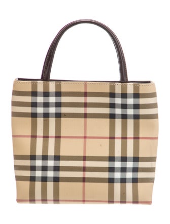 Burberry London Nova Check Top Handle Bag