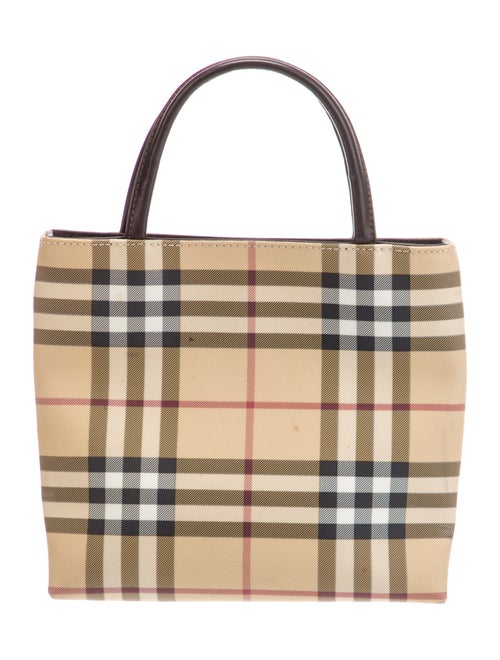 Burberry London Nova Check Top Handle Bag