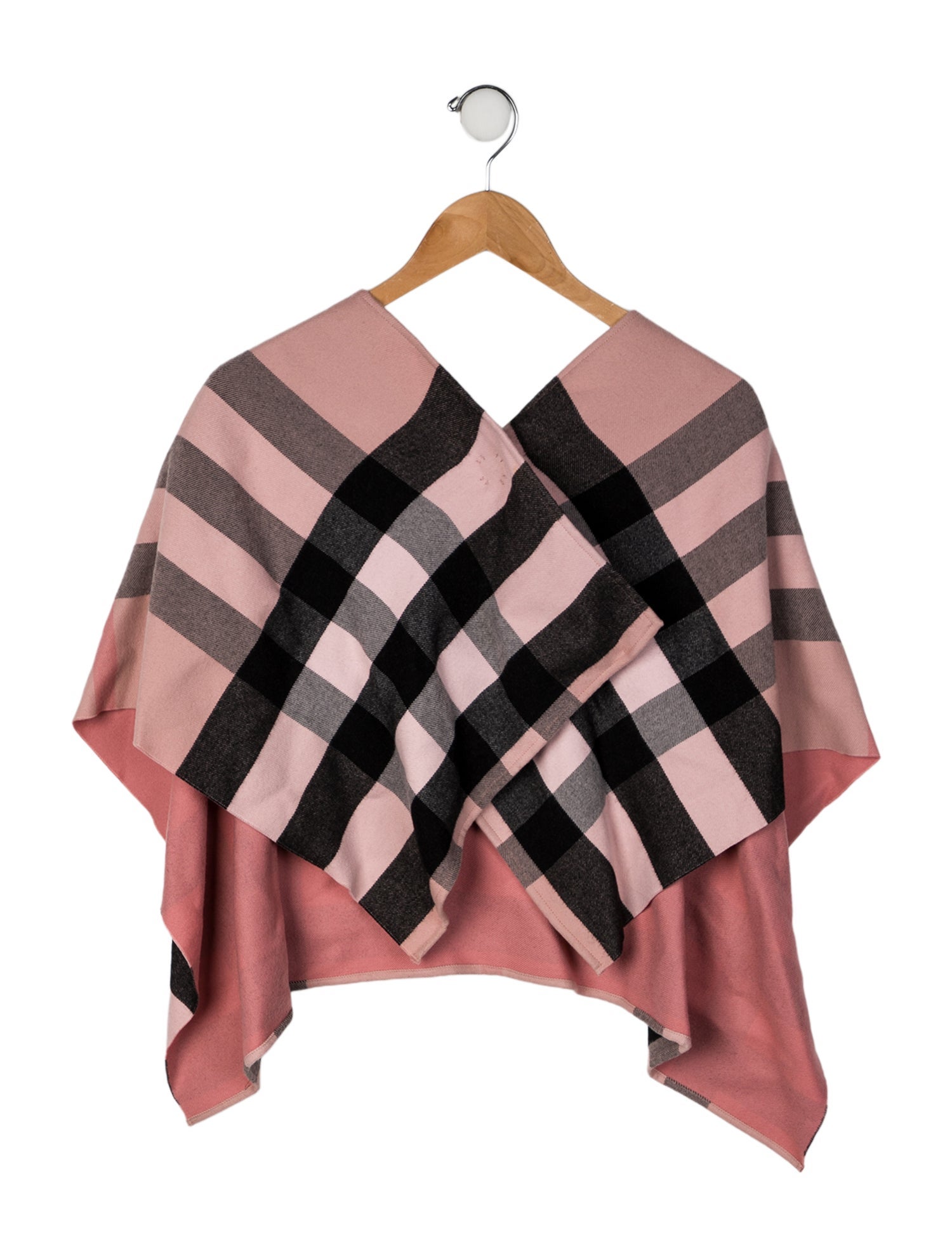 Burberry Girls' Wool Checkprint Shawl w/Tags