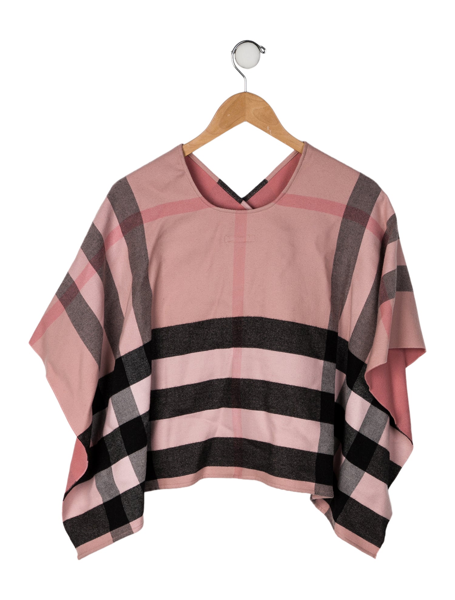 Burberry Girls' Wool Checkprint Shawl w/Tags