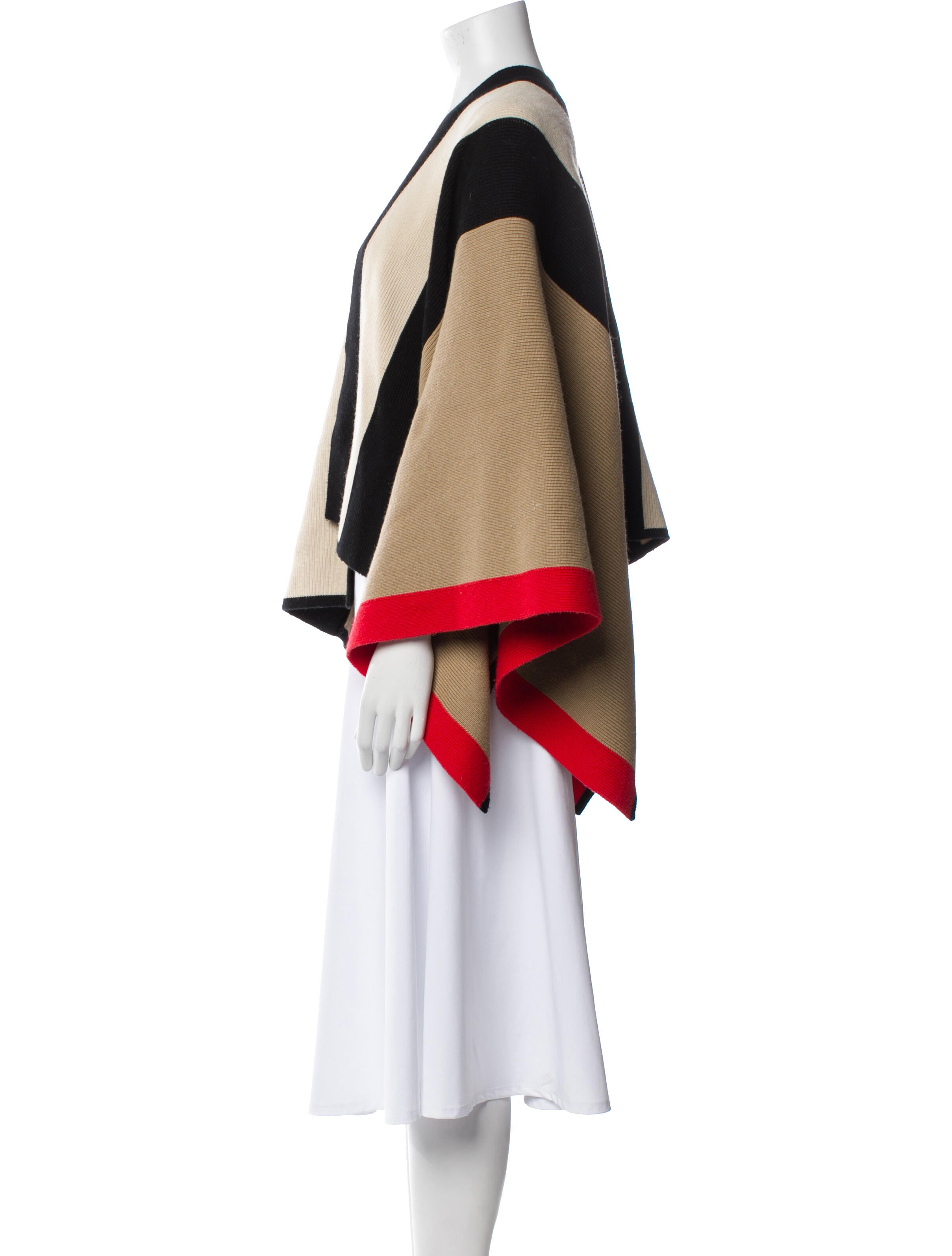 Burberry Wool Nova Check Pattern Shawl