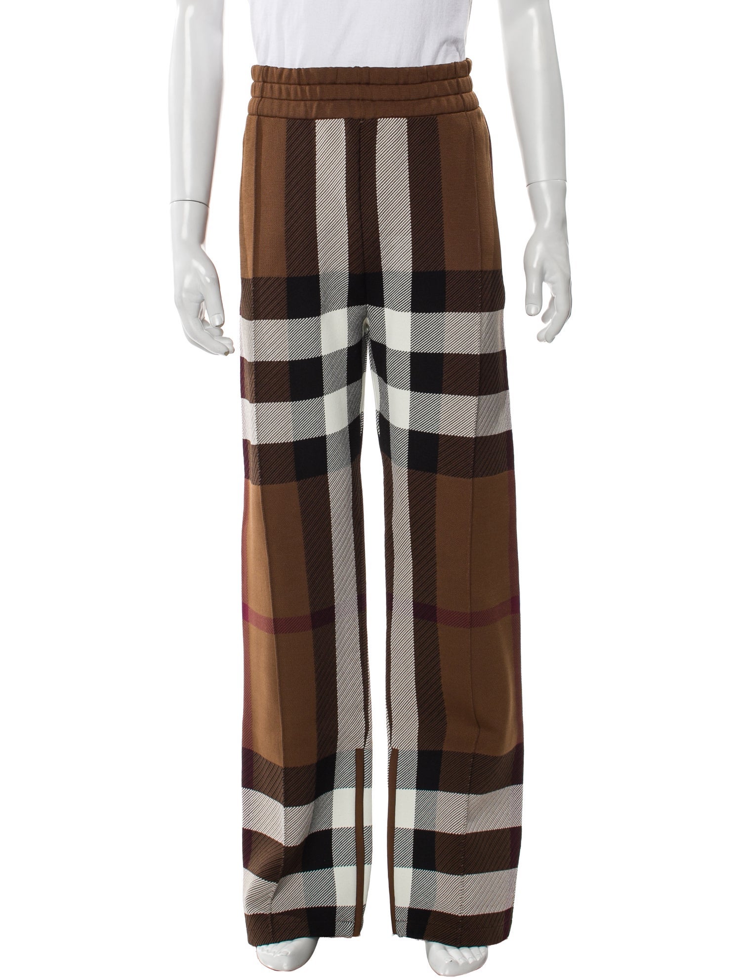 Burberry Plaid Print Pants w/ Tags