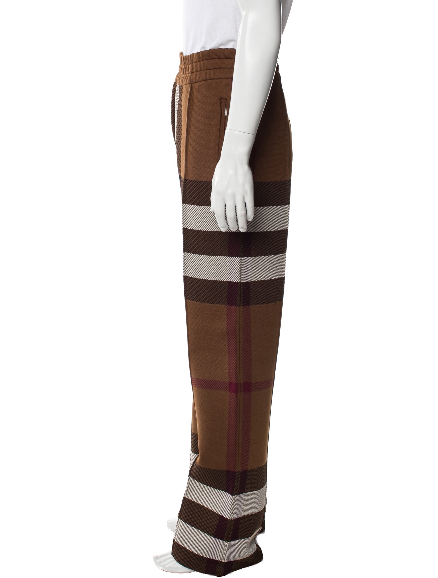 Burberry Plaid Print Pants w/ Tags