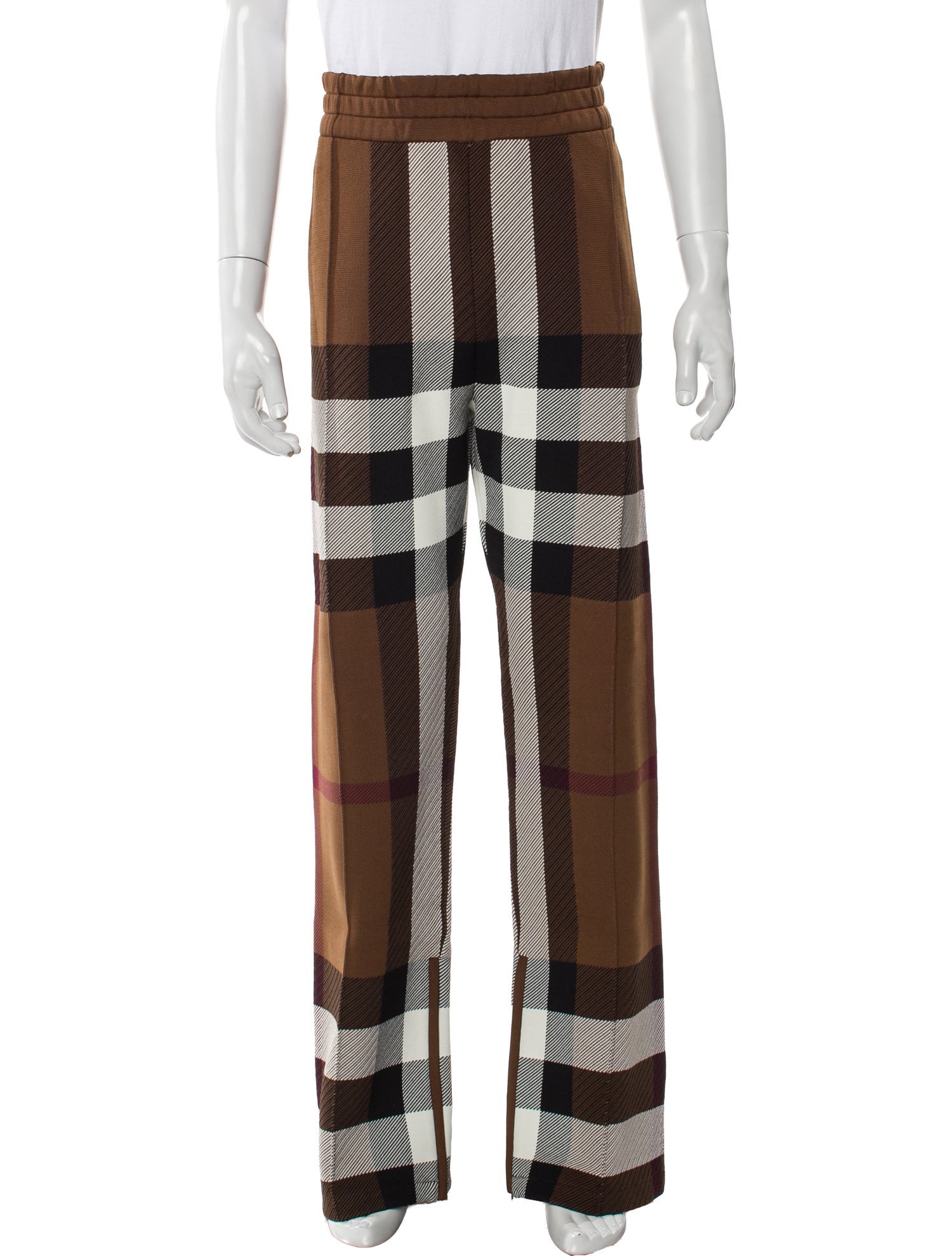 Burberry Plaid Print Pants w/ Tags