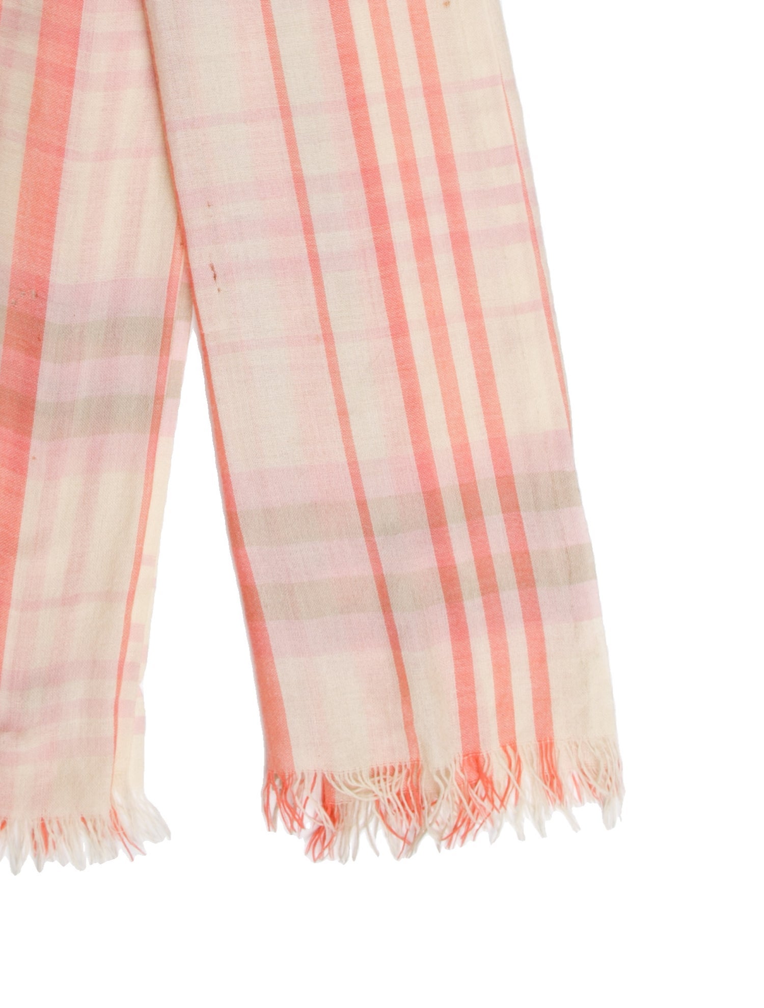 Burberry Cashmere Nova Check Pattern Scarf