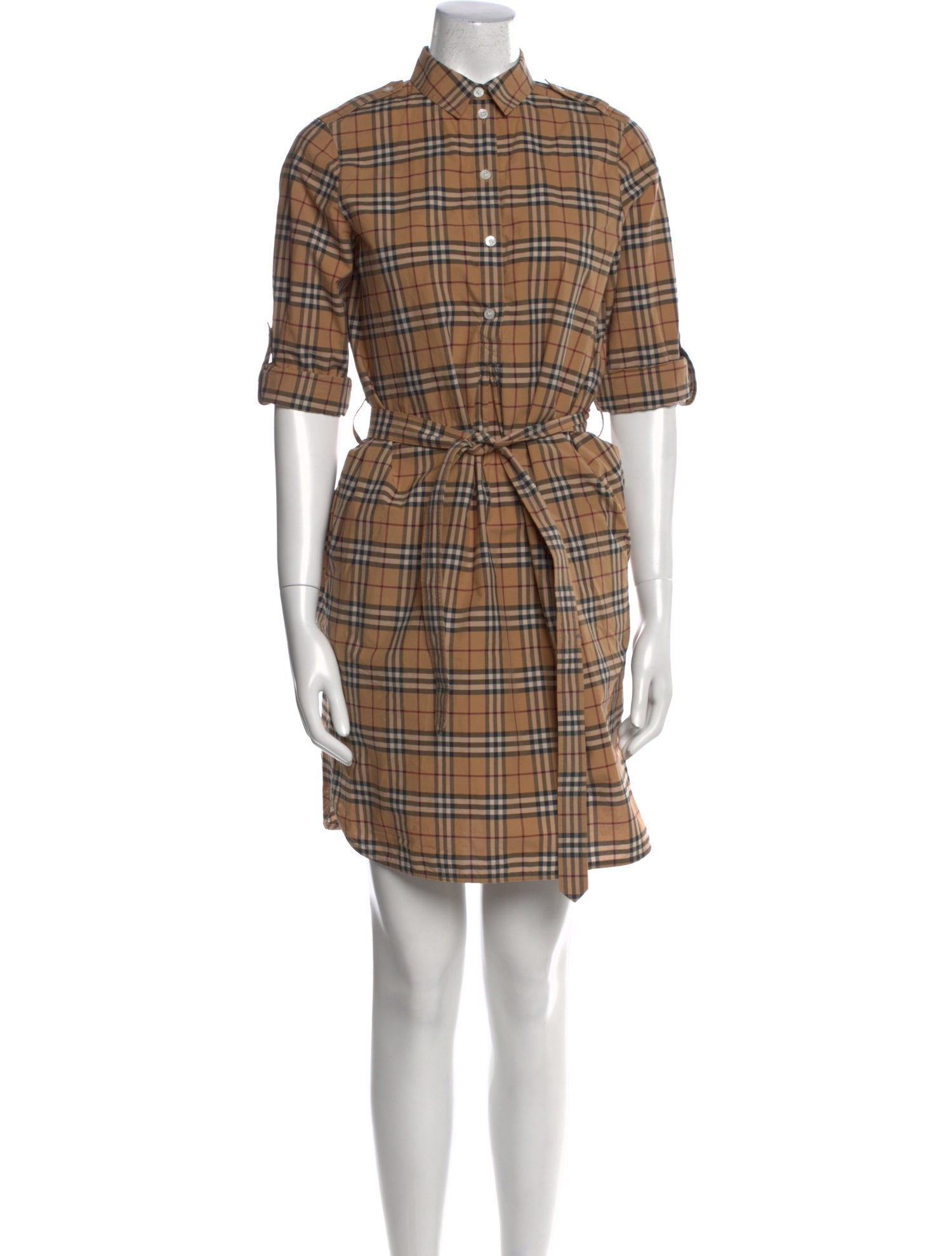 Plaid Print Mini Dress