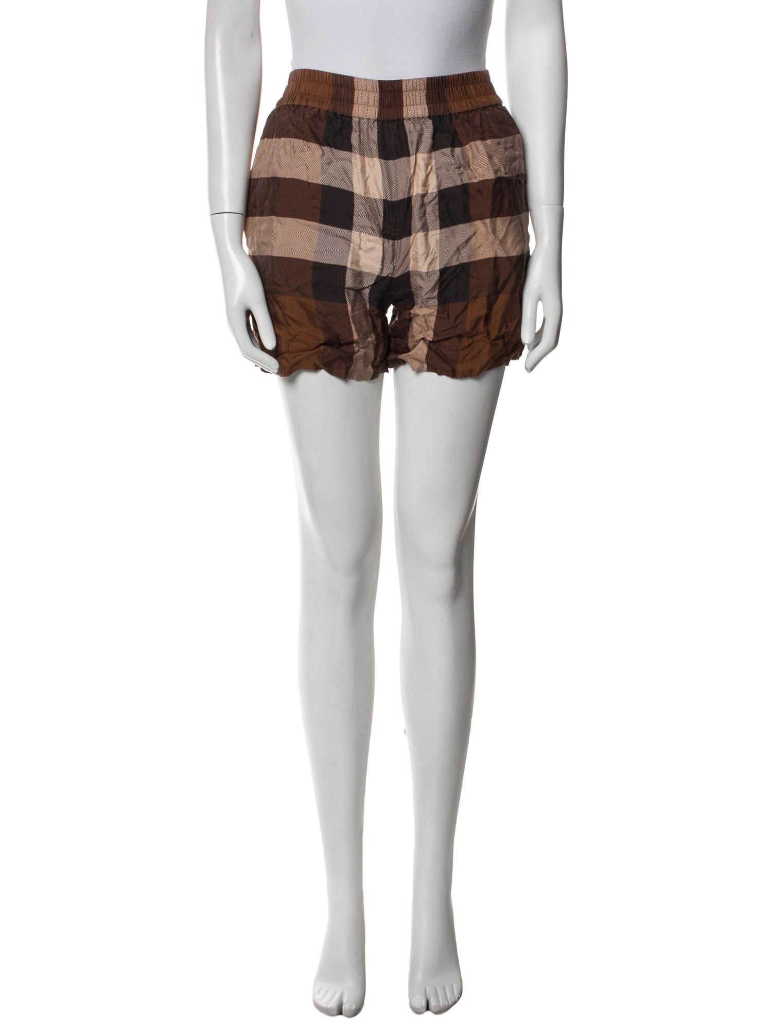 Burberry Silk Mini Shorts
