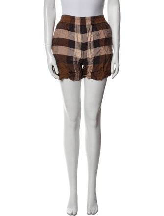 Burberry Silk Mini Shorts