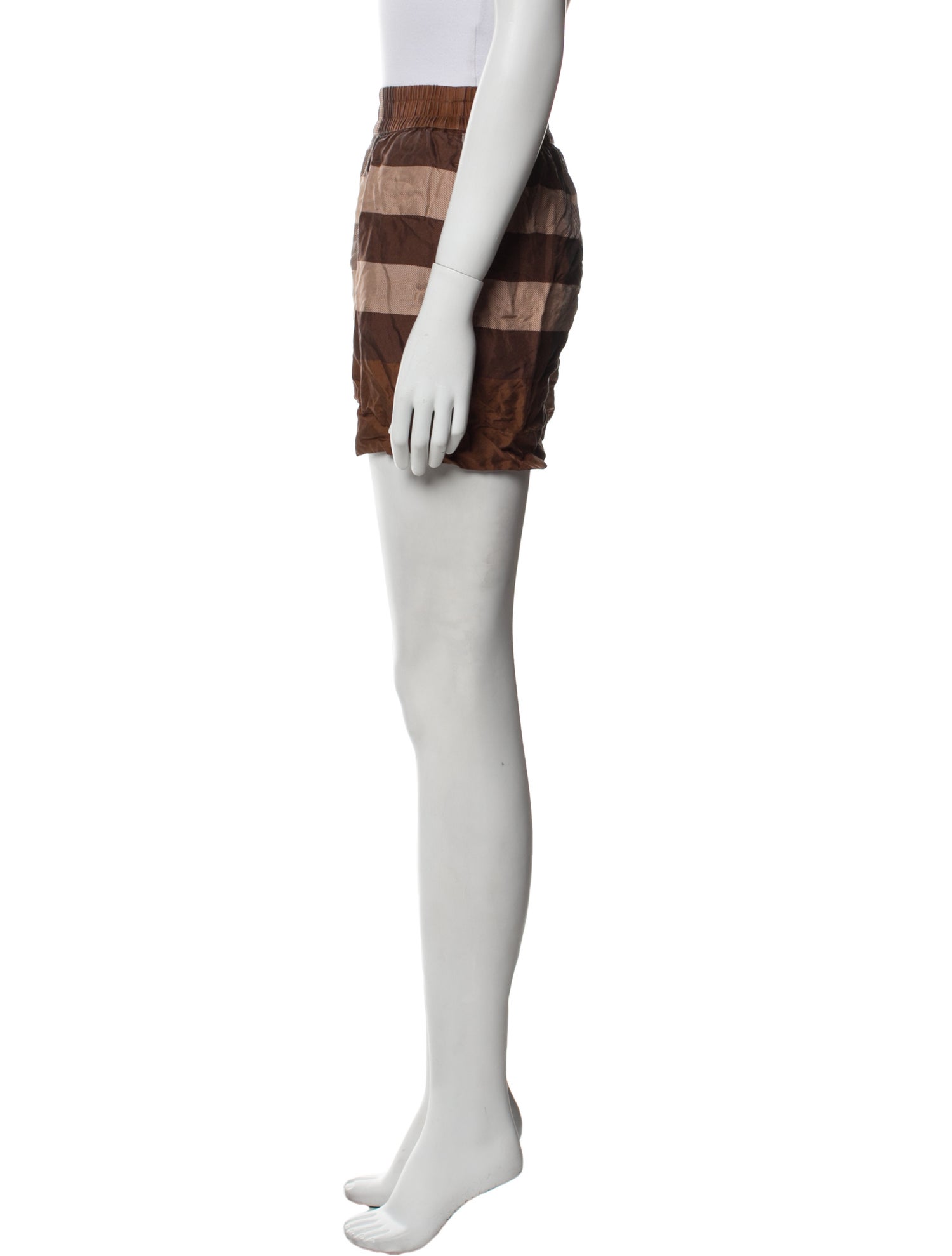 Burberry Silk Mini Shorts