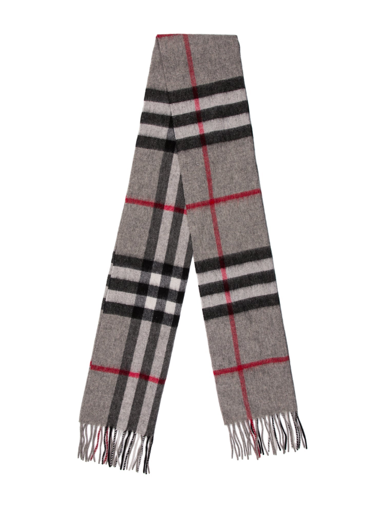 Burberry Cashmere Nova Check Pattern Scarf