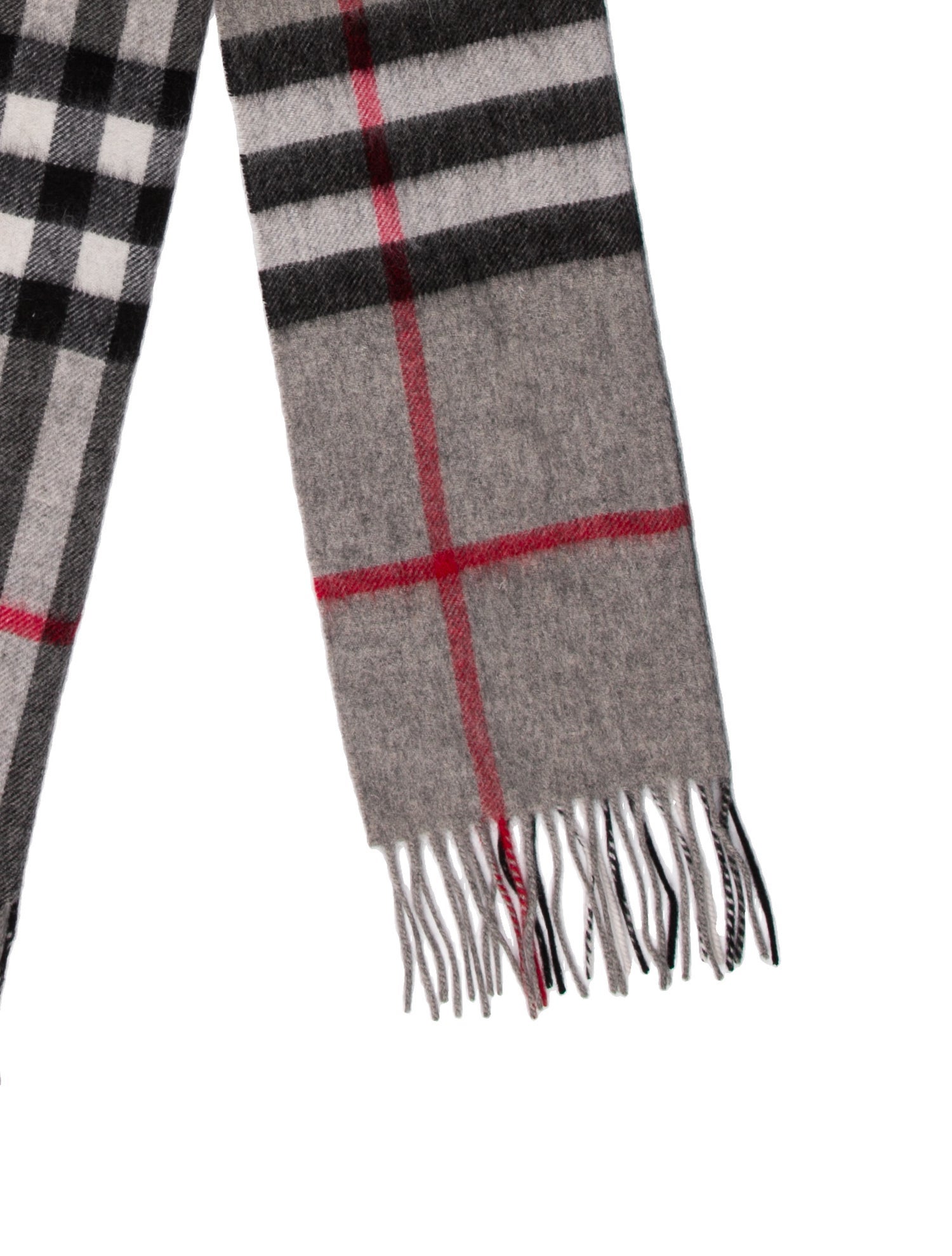 Burberry Cashmere Nova Check Pattern Scarf