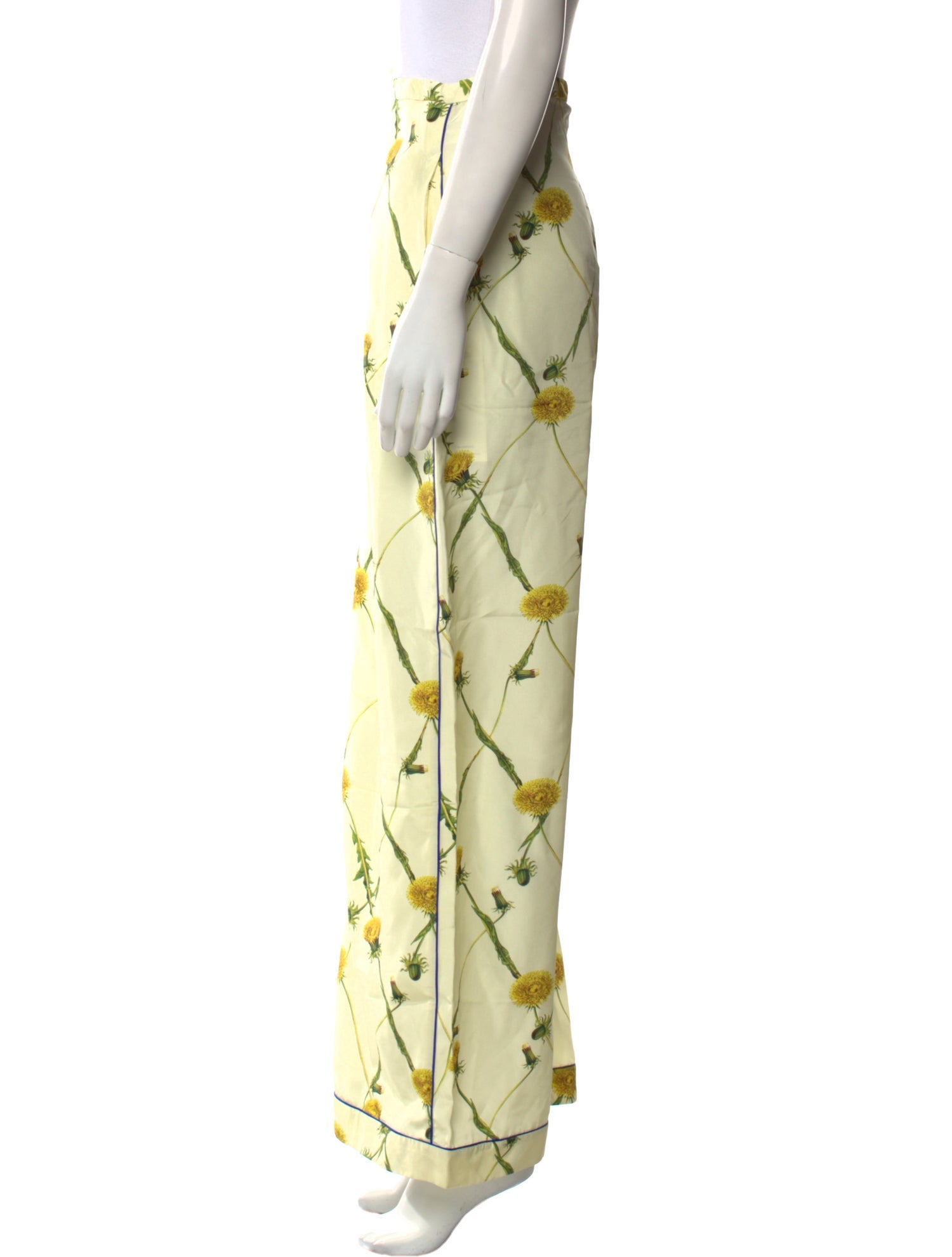 Burberry Floral Print Wide Leg Pants w/ Tags